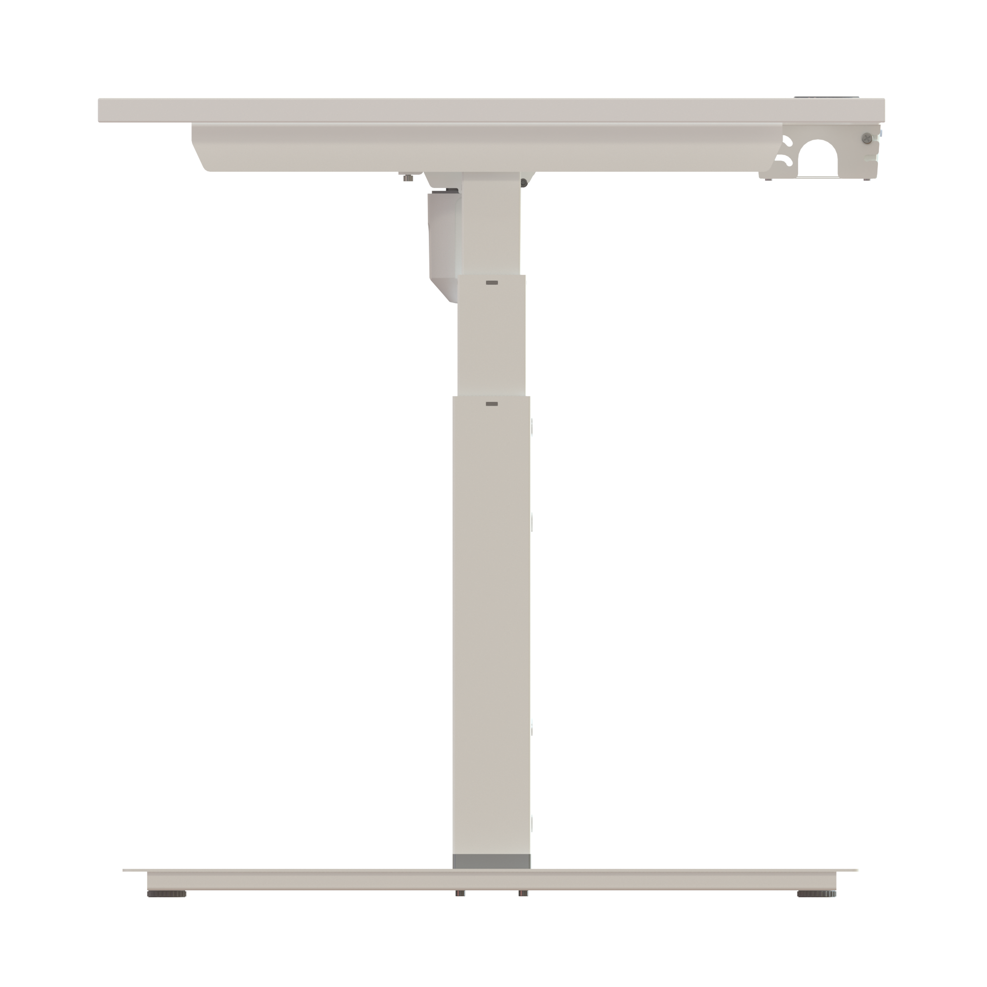 Sit Stand Desk | 180x80 cm | White with white frame