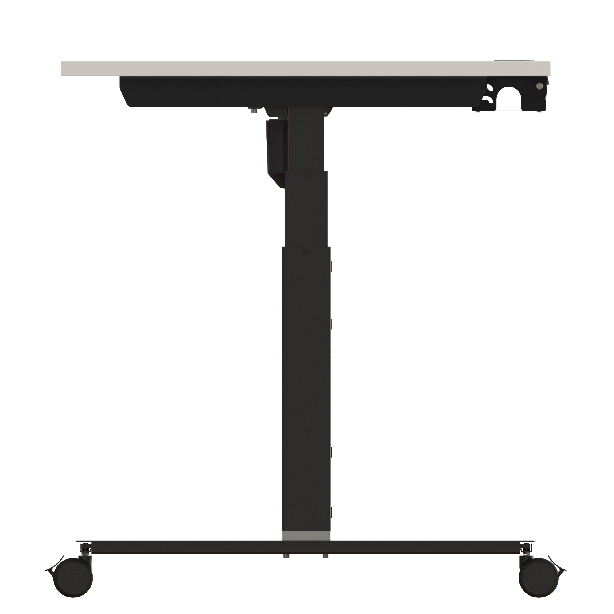 Sit Stand Desk | 180x80 cm | White with black frame