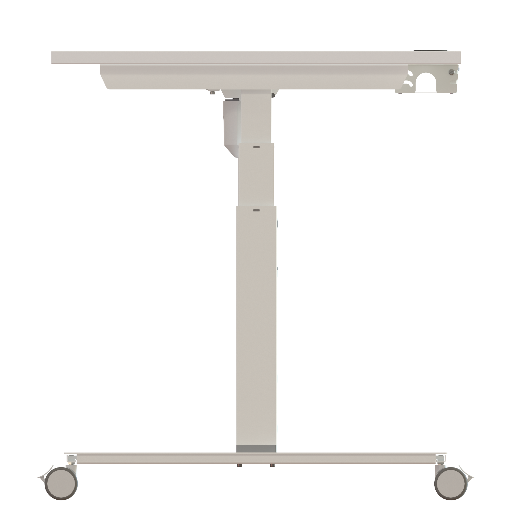 Sit Stand Desk | 180x80 cm | White with white frame