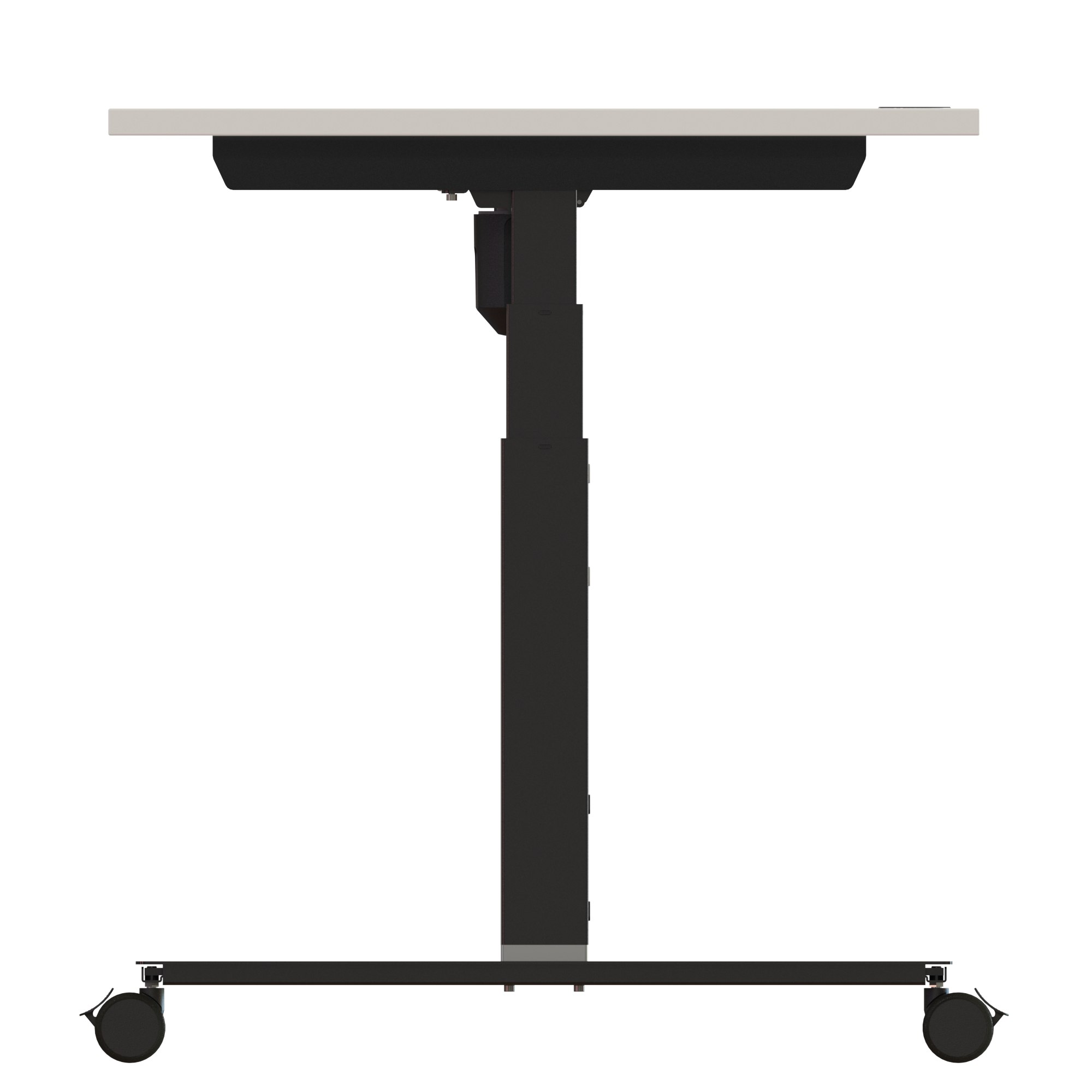 Sit Stand Desk | 180x80 cm | White with black frame