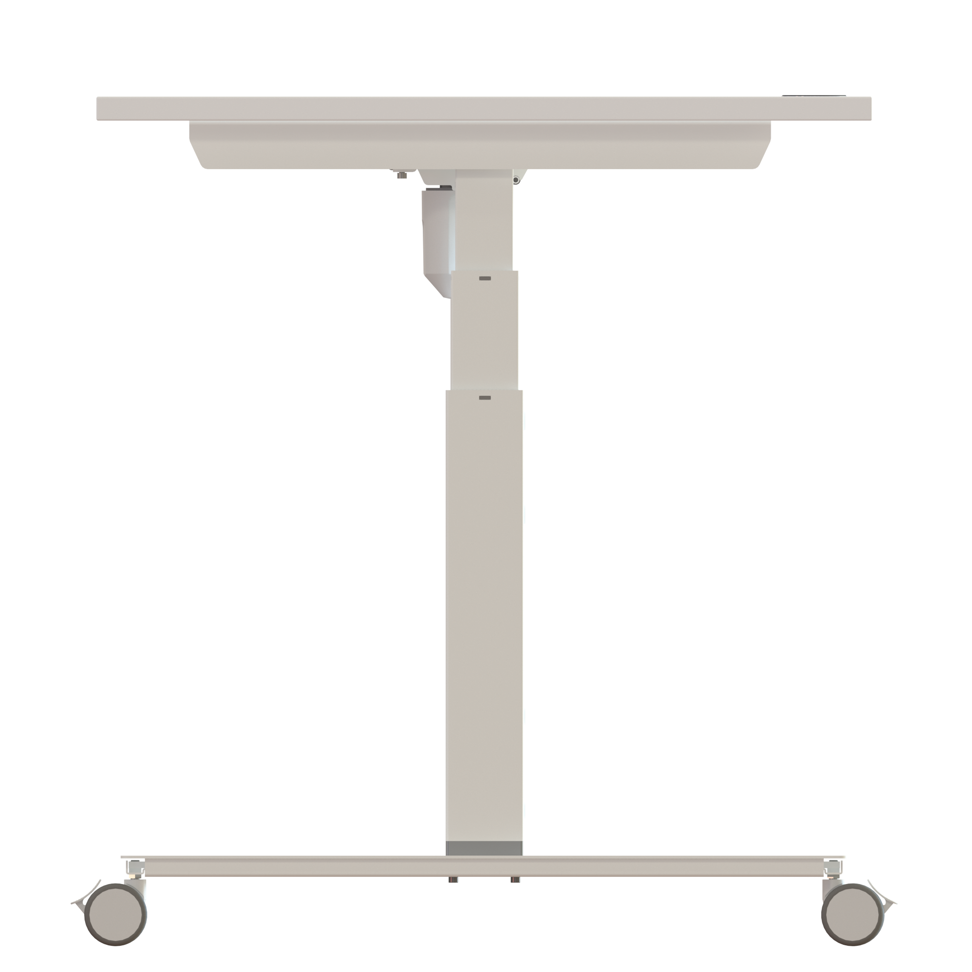 Sit Stand Desk | 180x80 cm | White with white frame