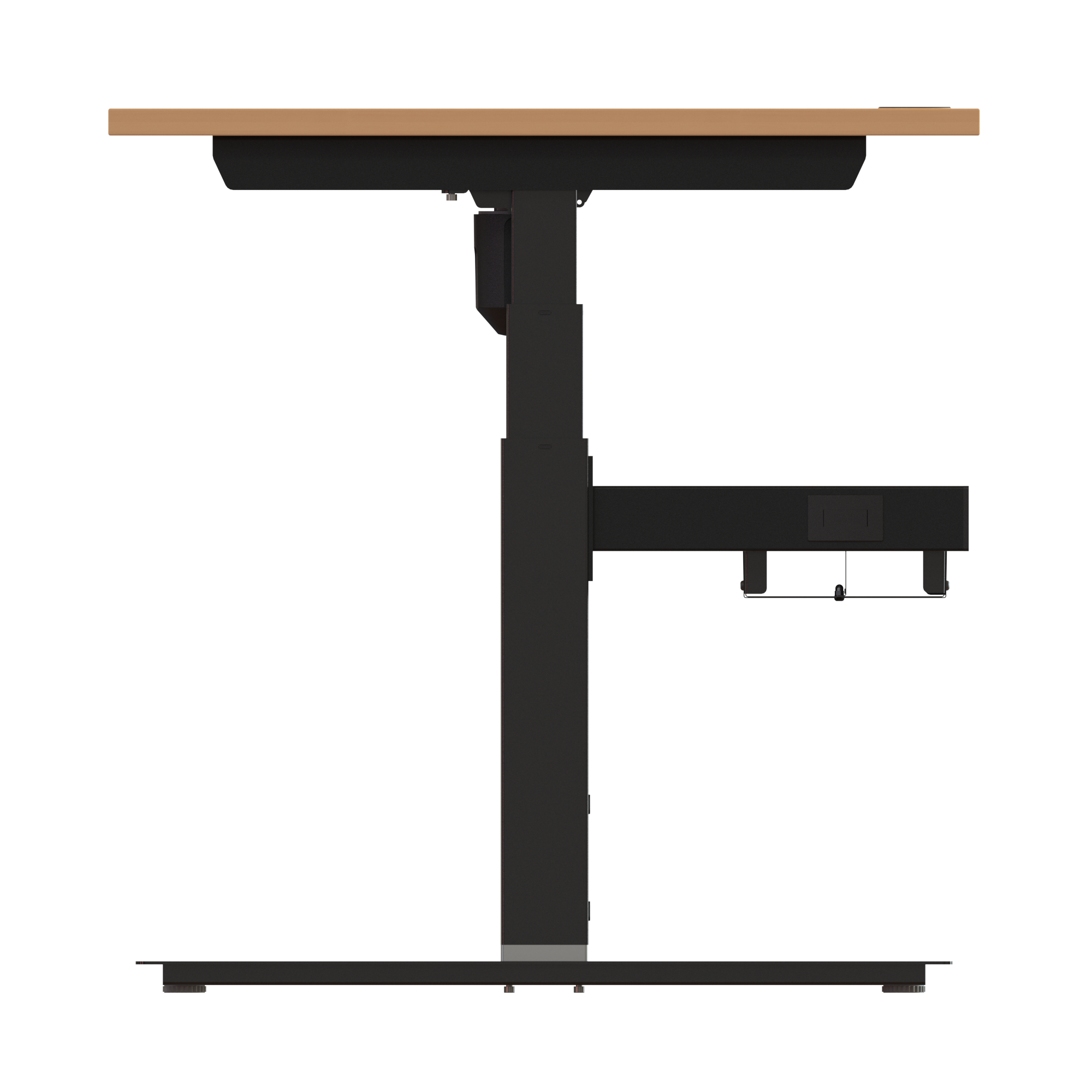 Sit Stand Desk | 180x80 cm | Beech with black frame