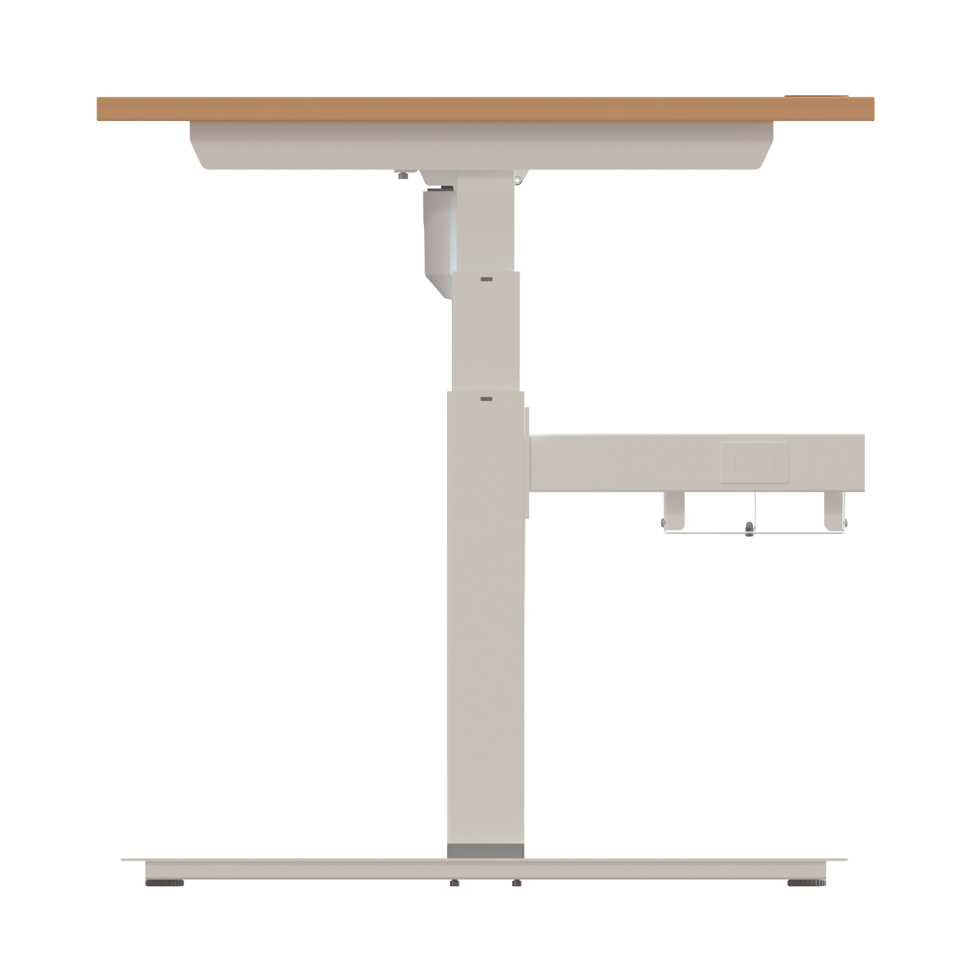 Sit Stand Desk | 180x80 cm | Beech with white frame