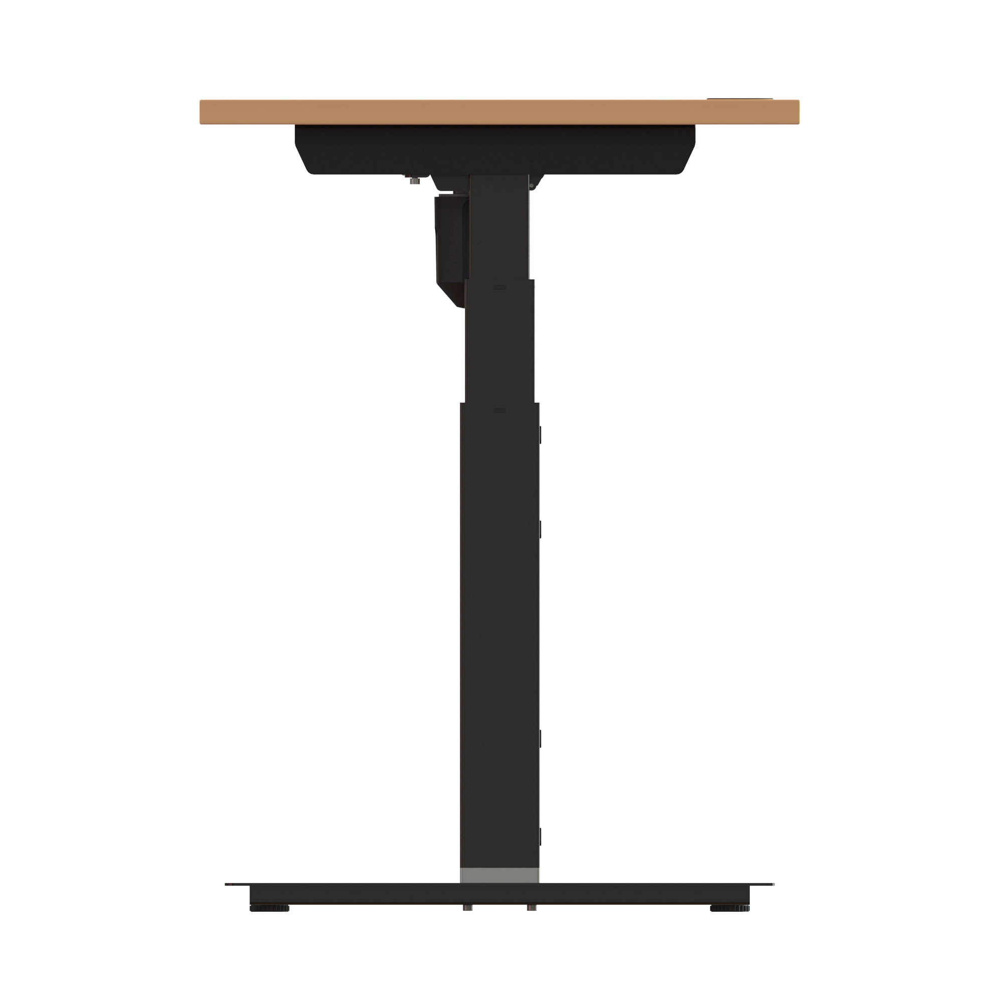 Sit Stand Desk | 80x60 cm | Beech with black frame