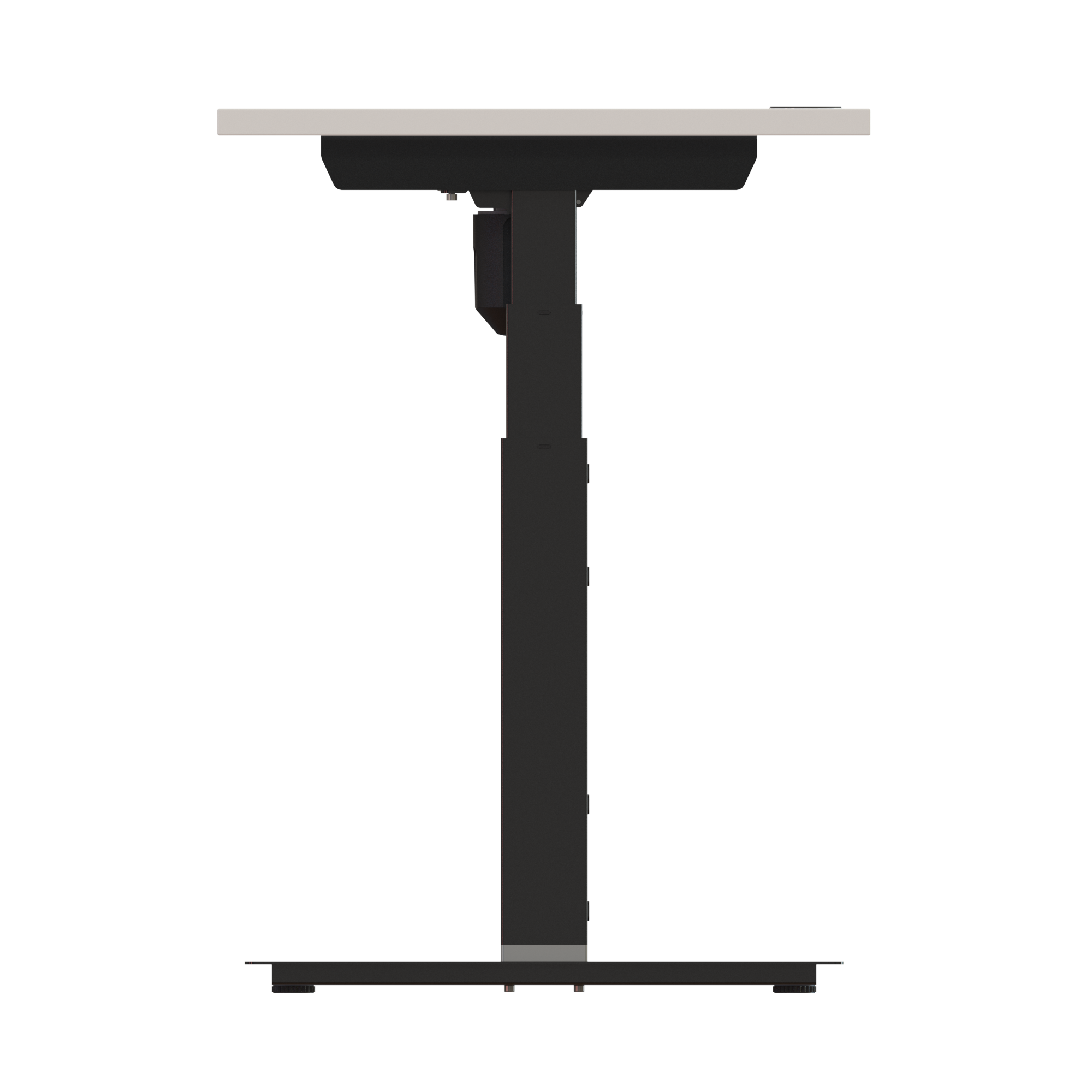 Sit Stand Desk | 80x60 cm | White with black frame