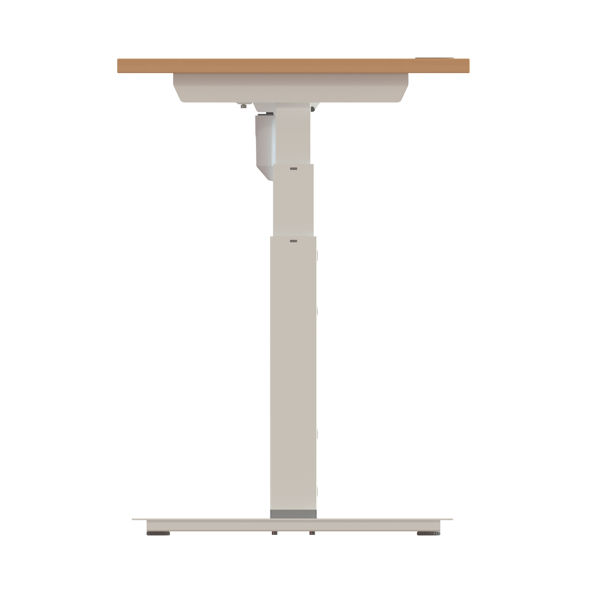 Sit Stand Desk | 80x60 cm | Beech with white frame