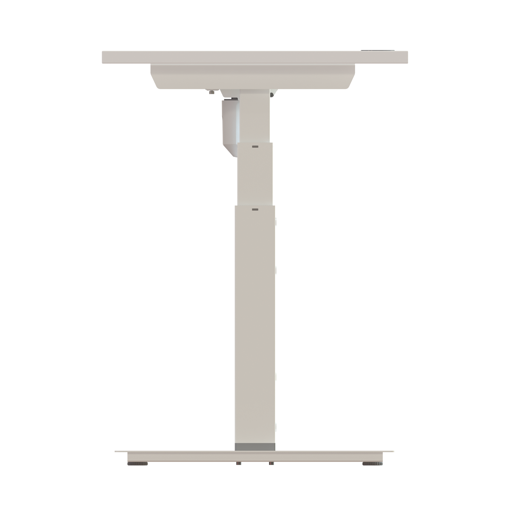 Sit Stand Desk | 80x60 cm | White with white frame