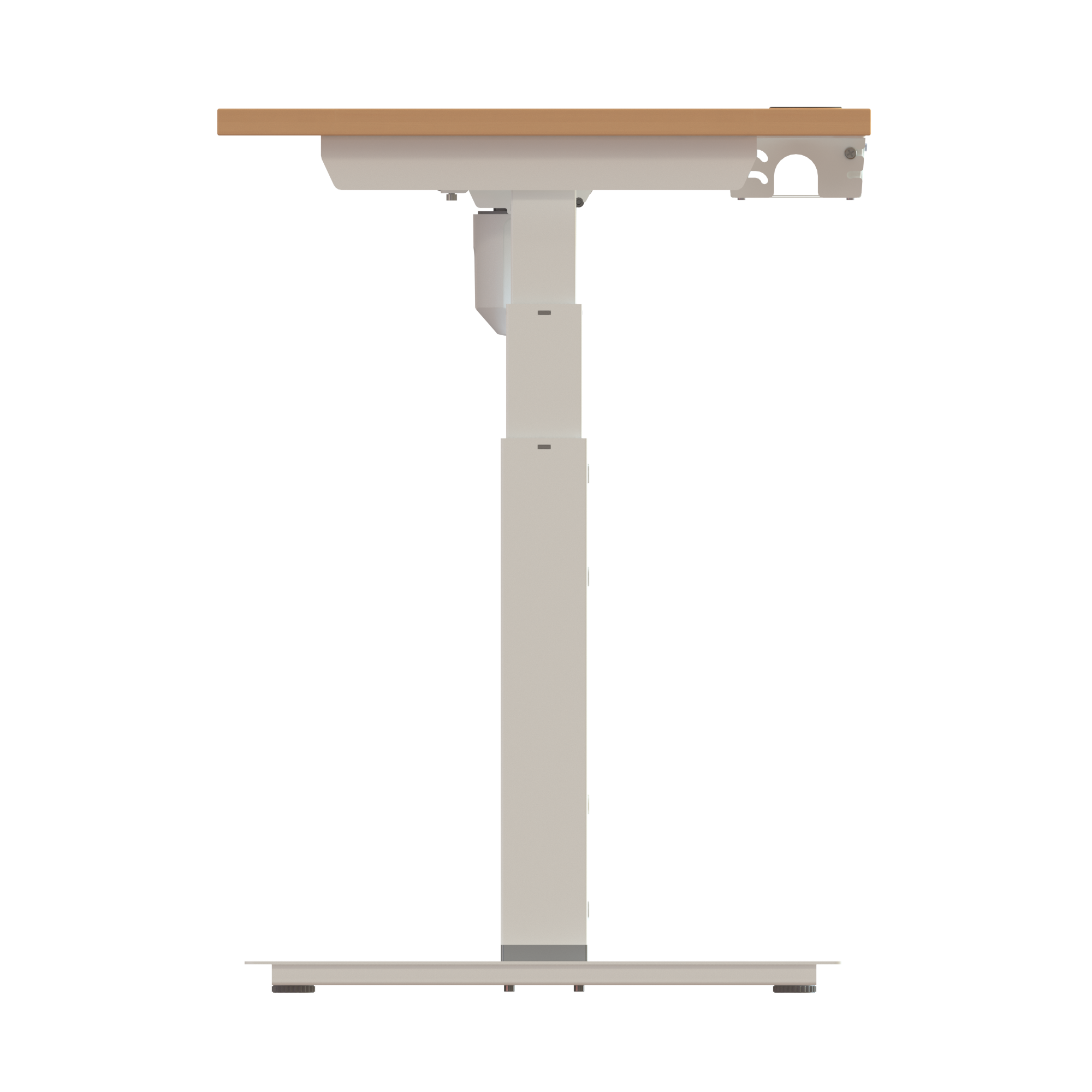 Sit Stand Desk | 180x60 cm | Beech with white frame
