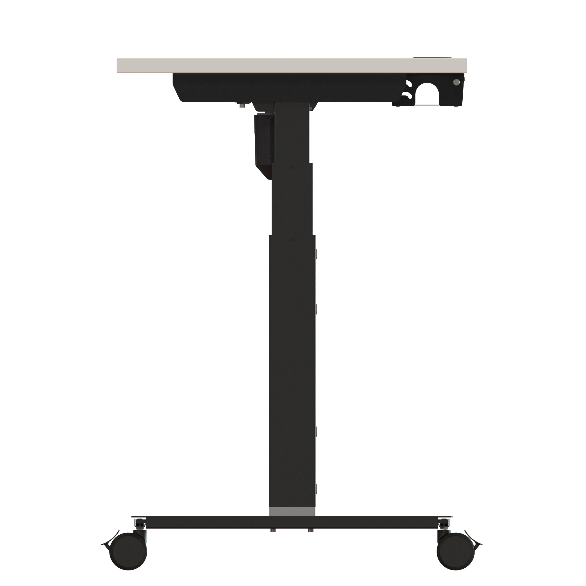 Sit Stand Desk | 120x60 cm | White with black frame