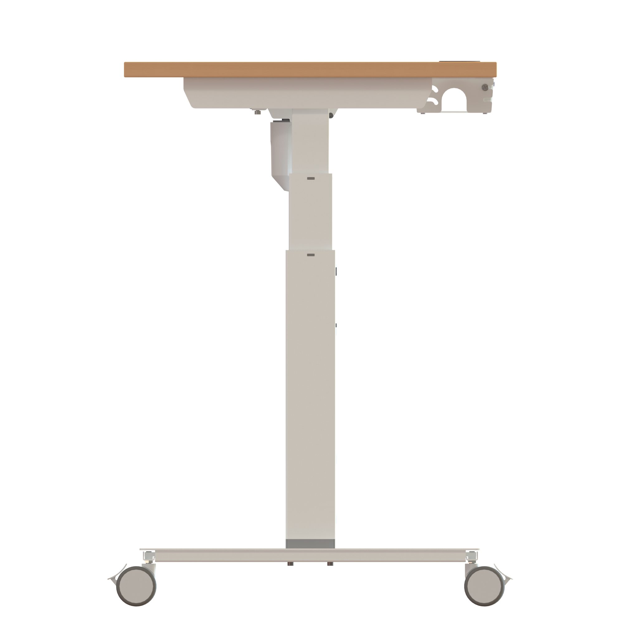 Sit Stand Desk | 120x60 cm | Beech with white frame