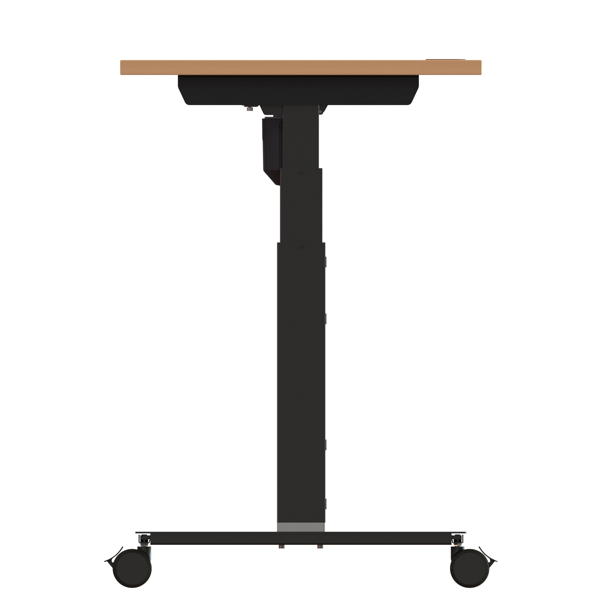 Sit Stand Desk | 180x60 cm | Beech with black frame