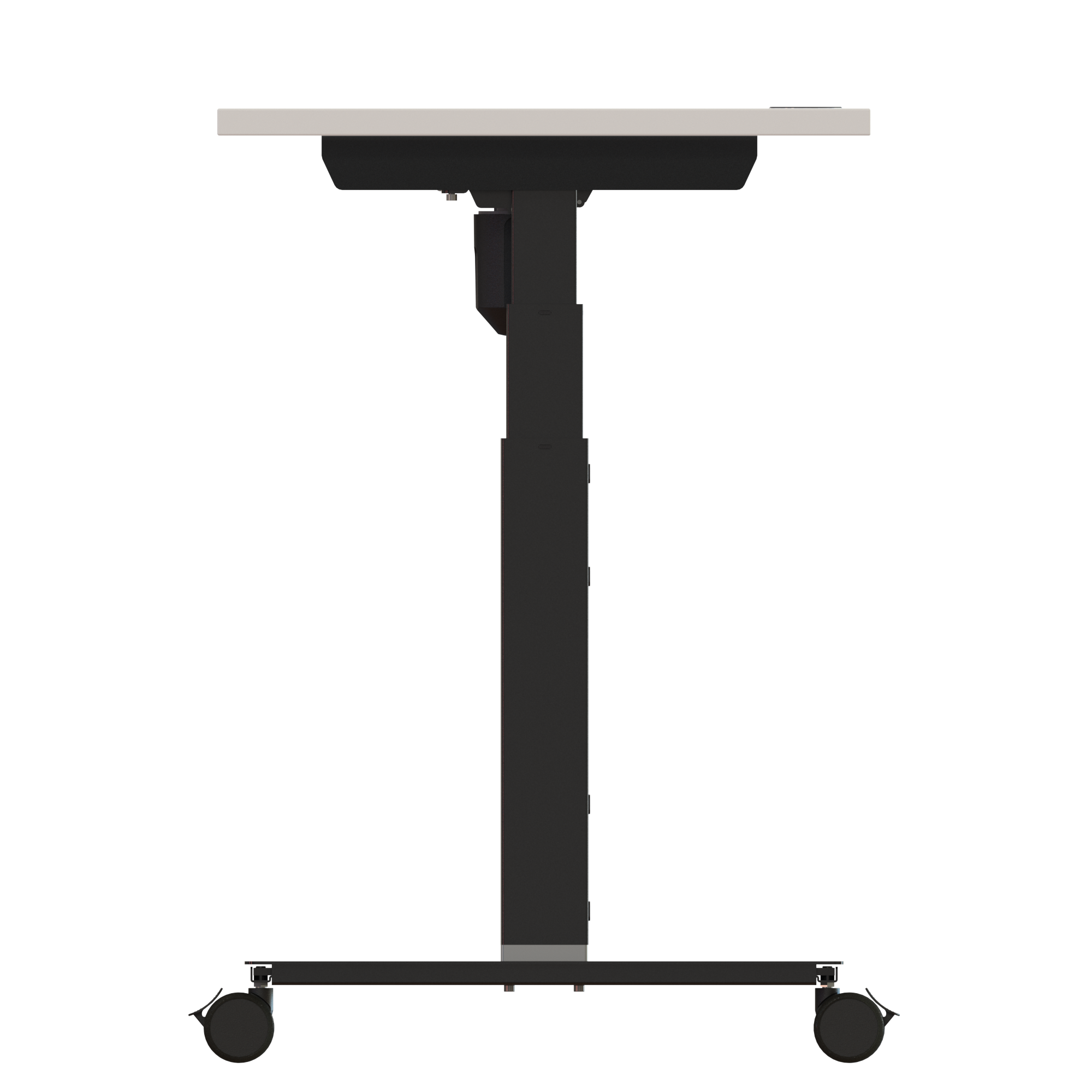 Sit Stand Desk | 80x60 cm | White with black frame