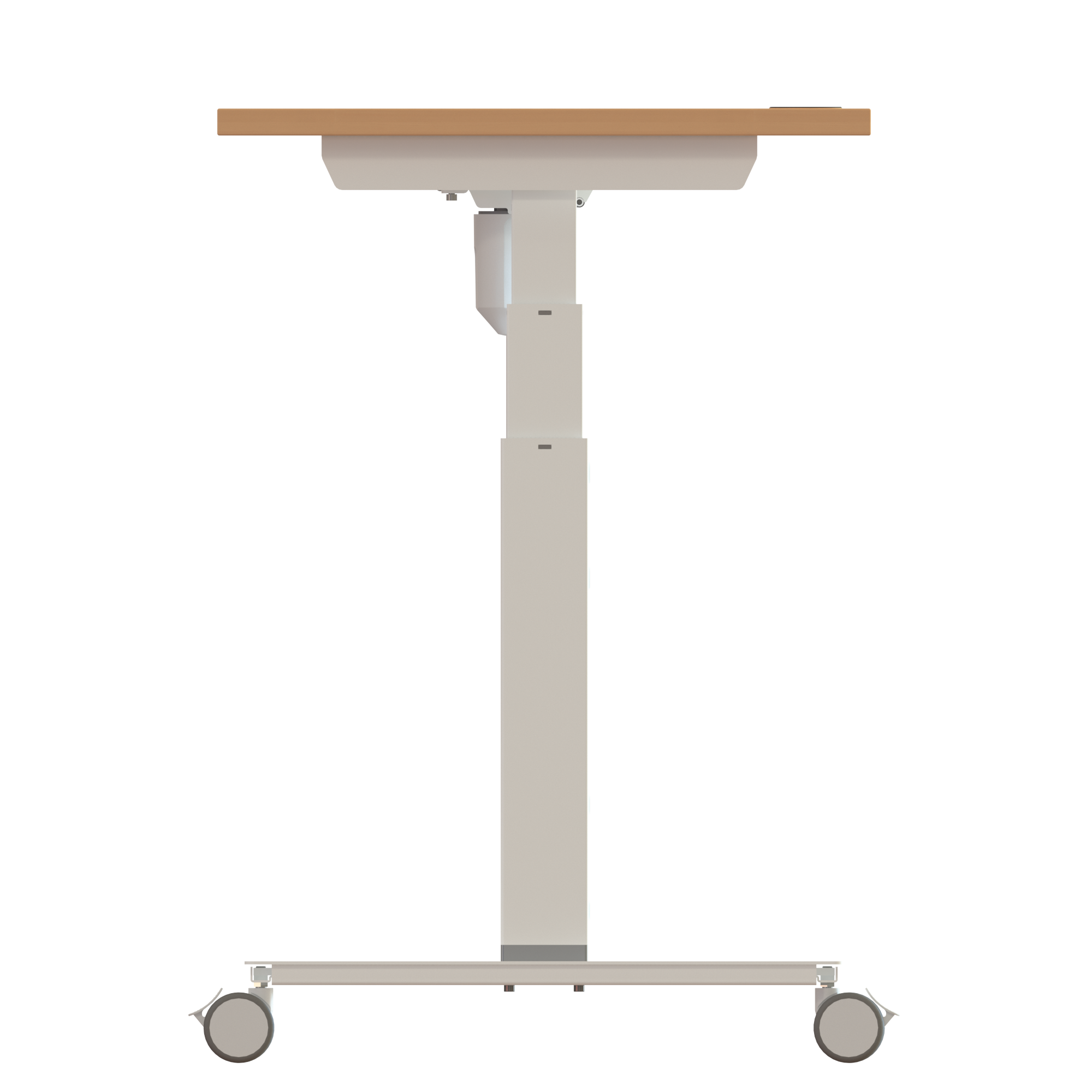 Sit Stand Desk | 180x60 cm | Beech with white frame