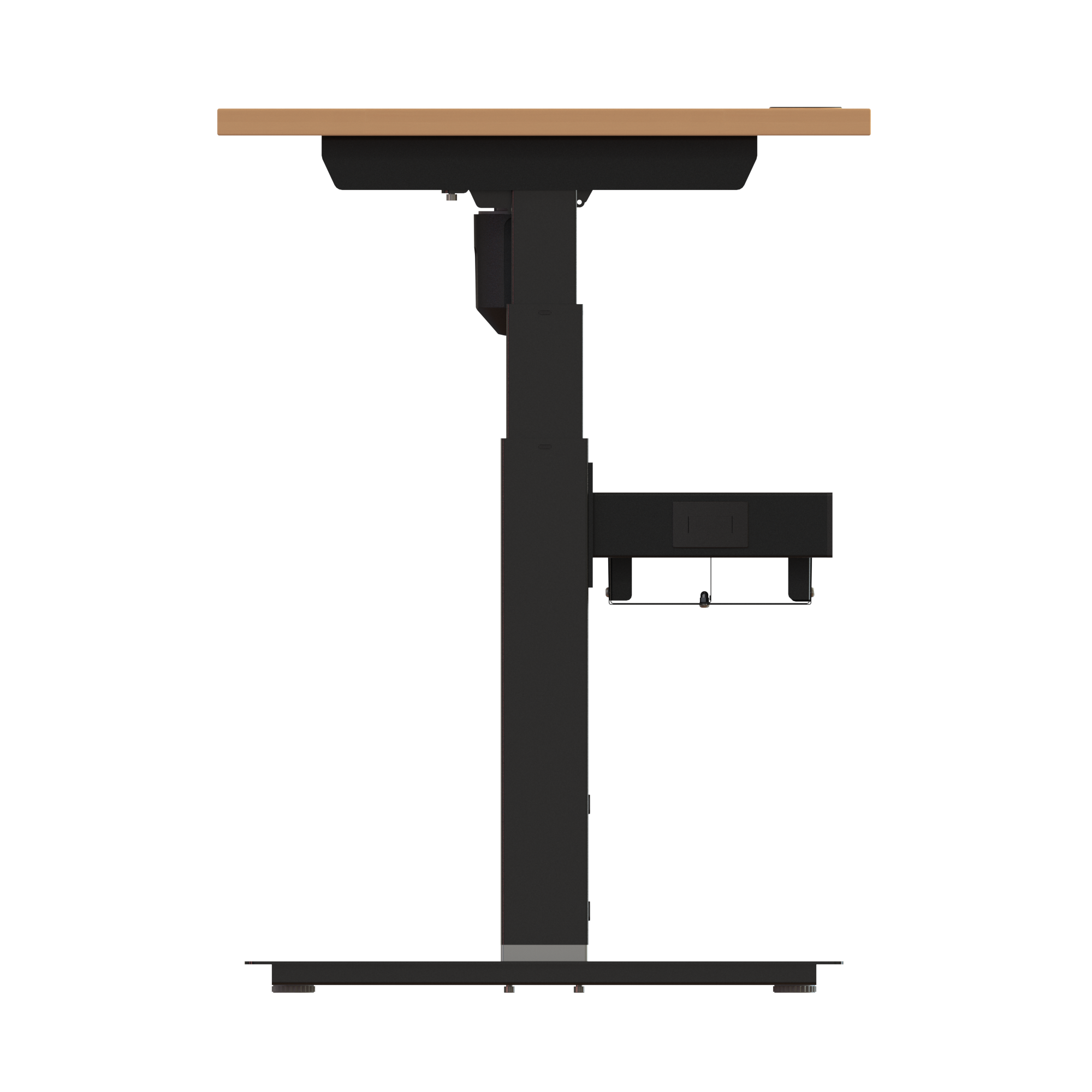 Sit Stand Desk | 120x60 cm | Beech with black frame