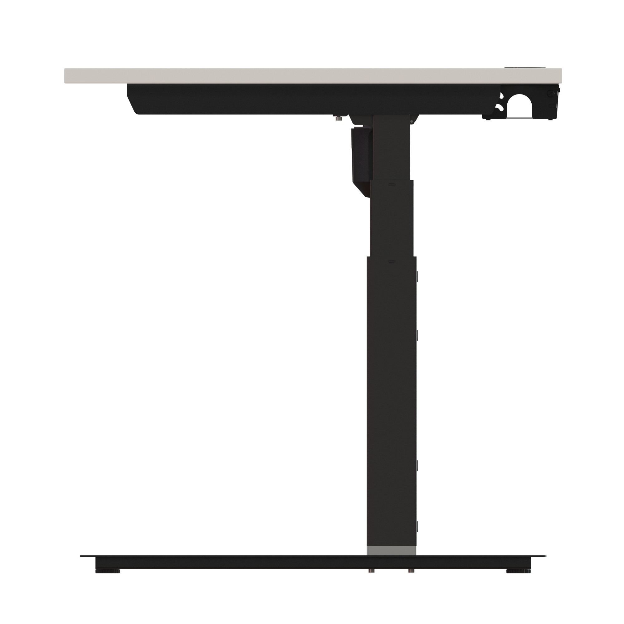 Sit Stand Desk | 180x80 cm | White with black frame