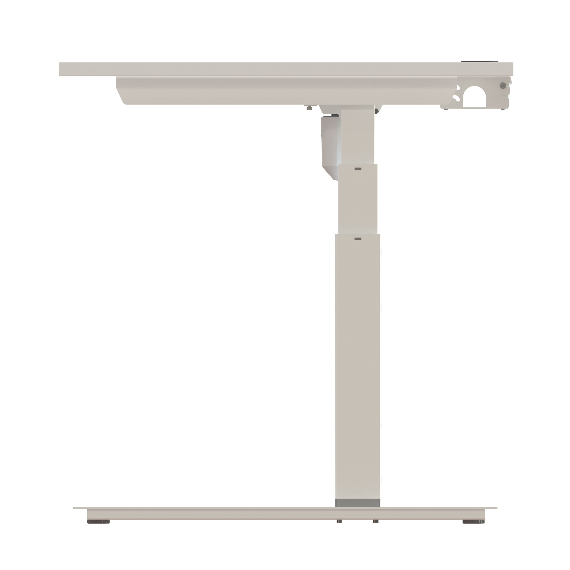 Sit Stand Desk | 180x80 cm | White with white frame