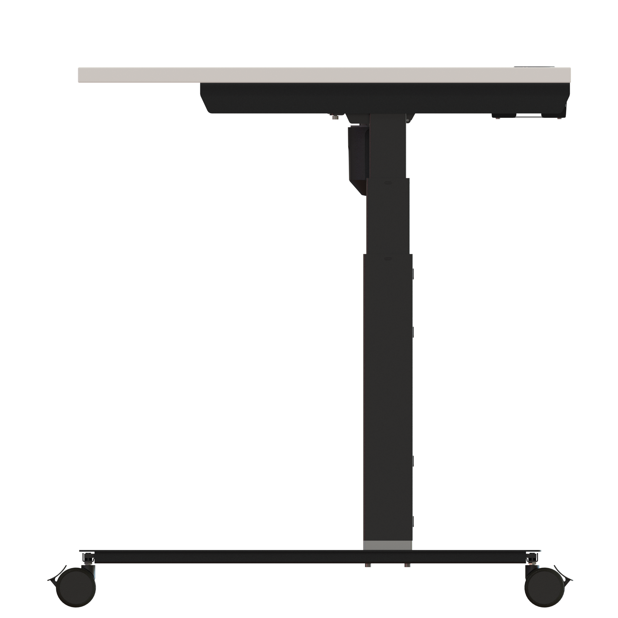Sit Stand Desk | 180x80 cm | White with black frame