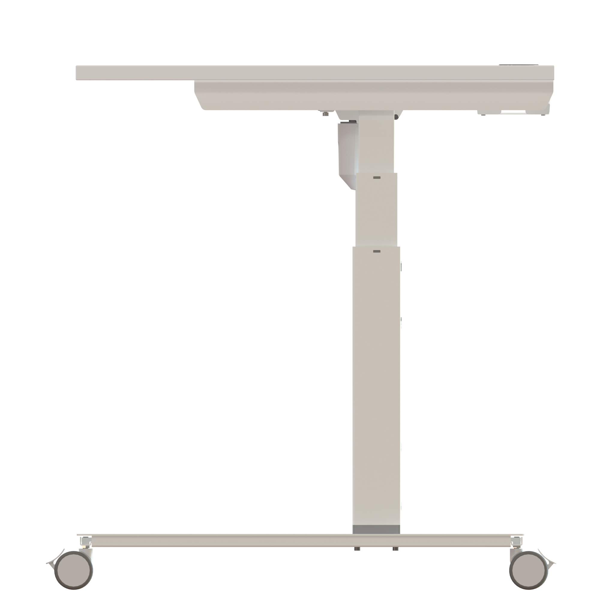 Sit Stand Desk | 180x80 cm | White with white frame