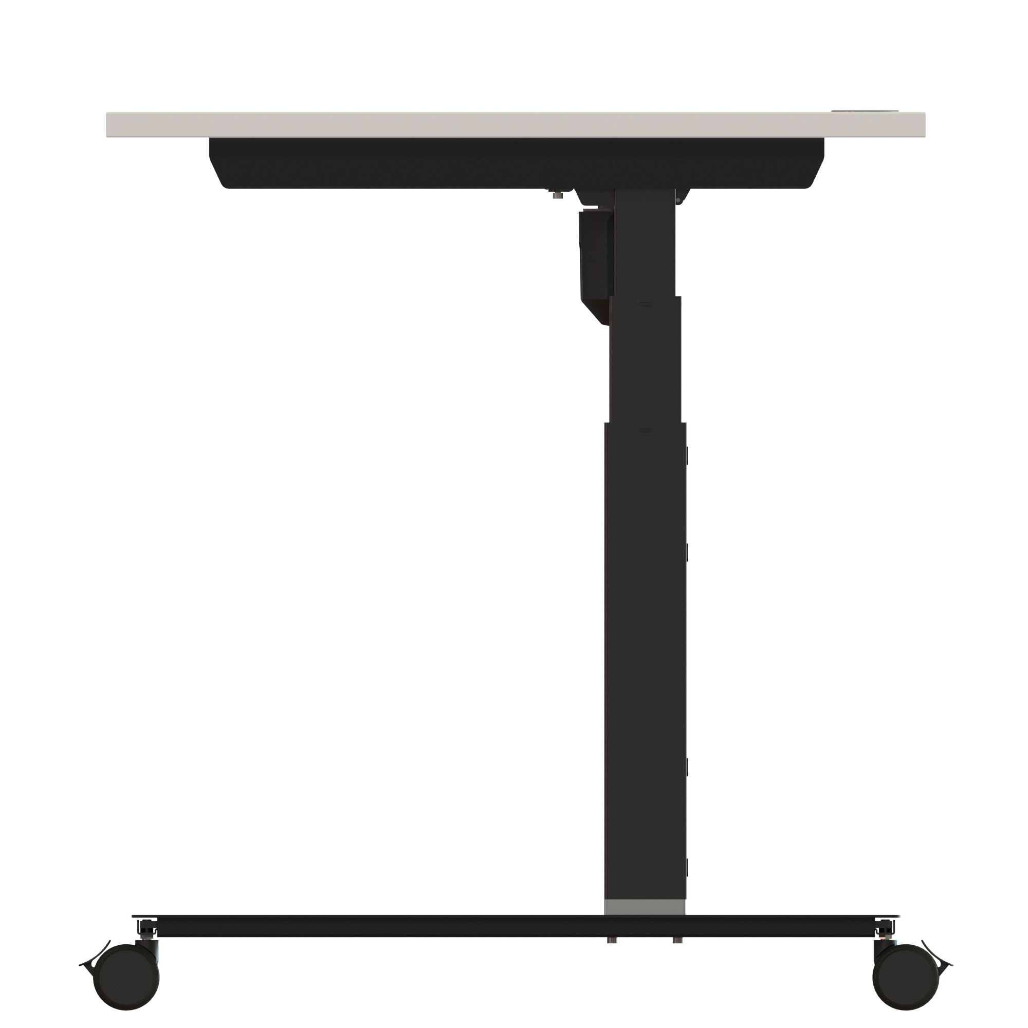 Sit Stand Desk | 180x80 cm | White with black frame