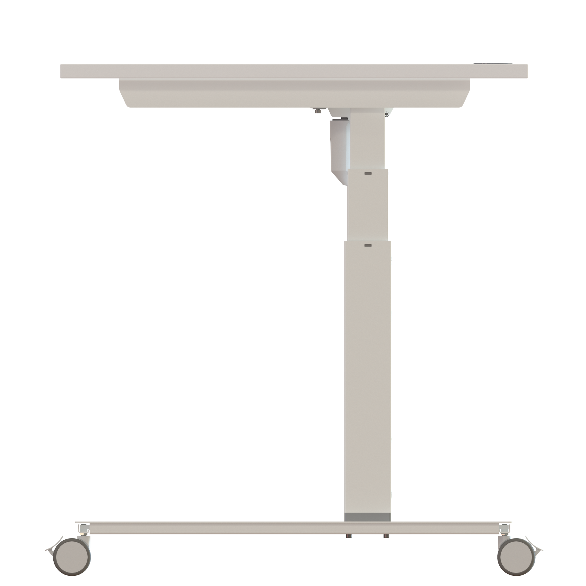 Sit Stand Desk | 180x80 cm | White with white frame