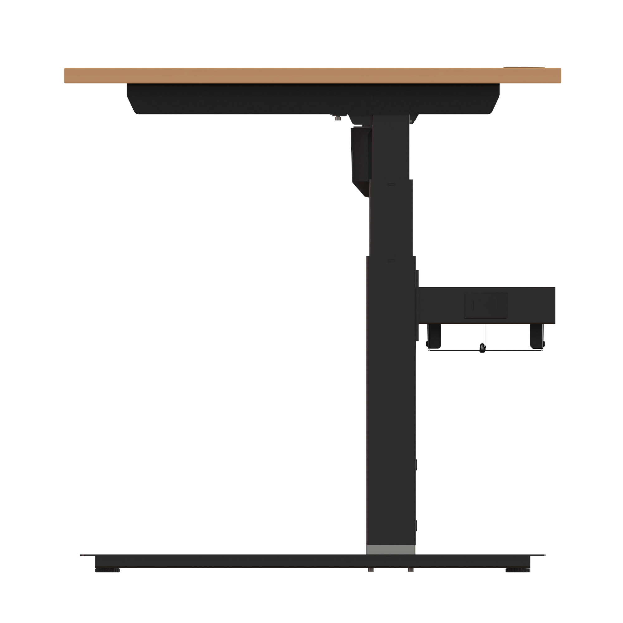 Sit Stand Desk | 180x80 cm | Beech with black frame