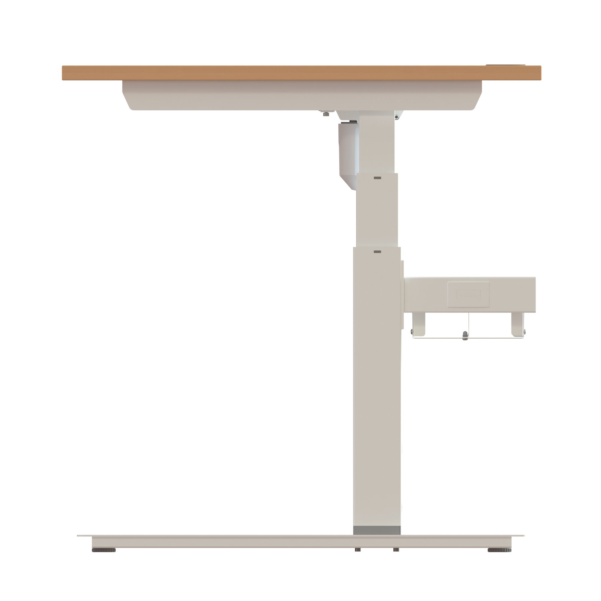 Sit Stand Desk | 180x80 cm | Beech with white frame