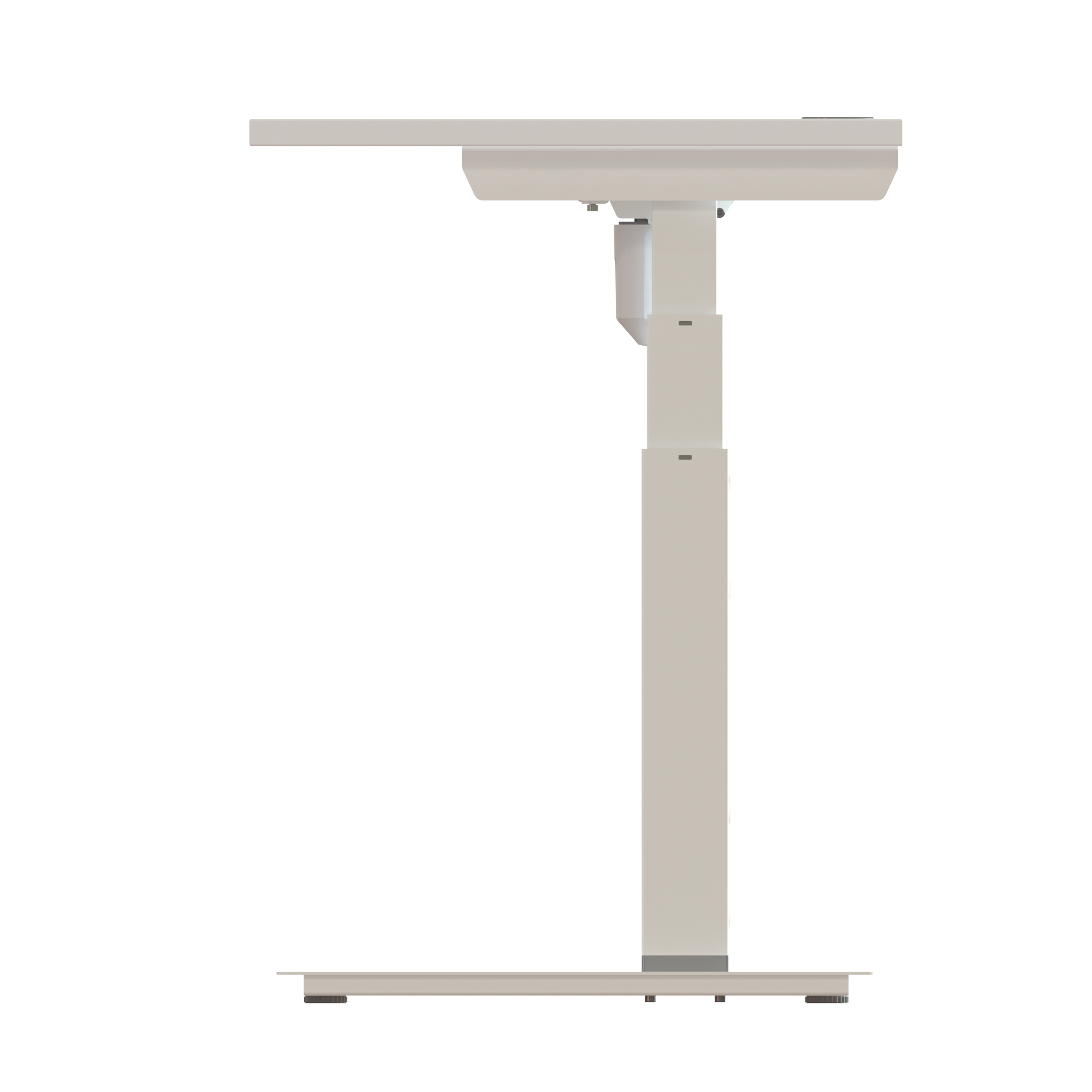Sit Stand Desk | 150x60 cm | White with white frame