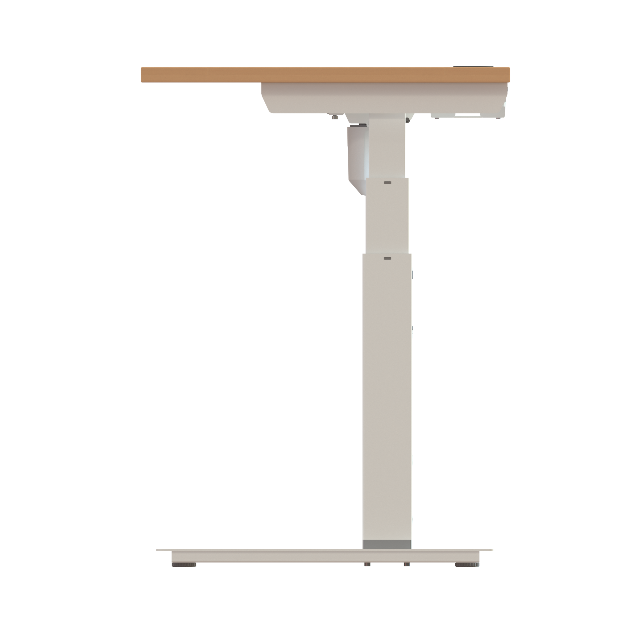 Sit Stand Desk | 120x60 cm | Beech with white frame