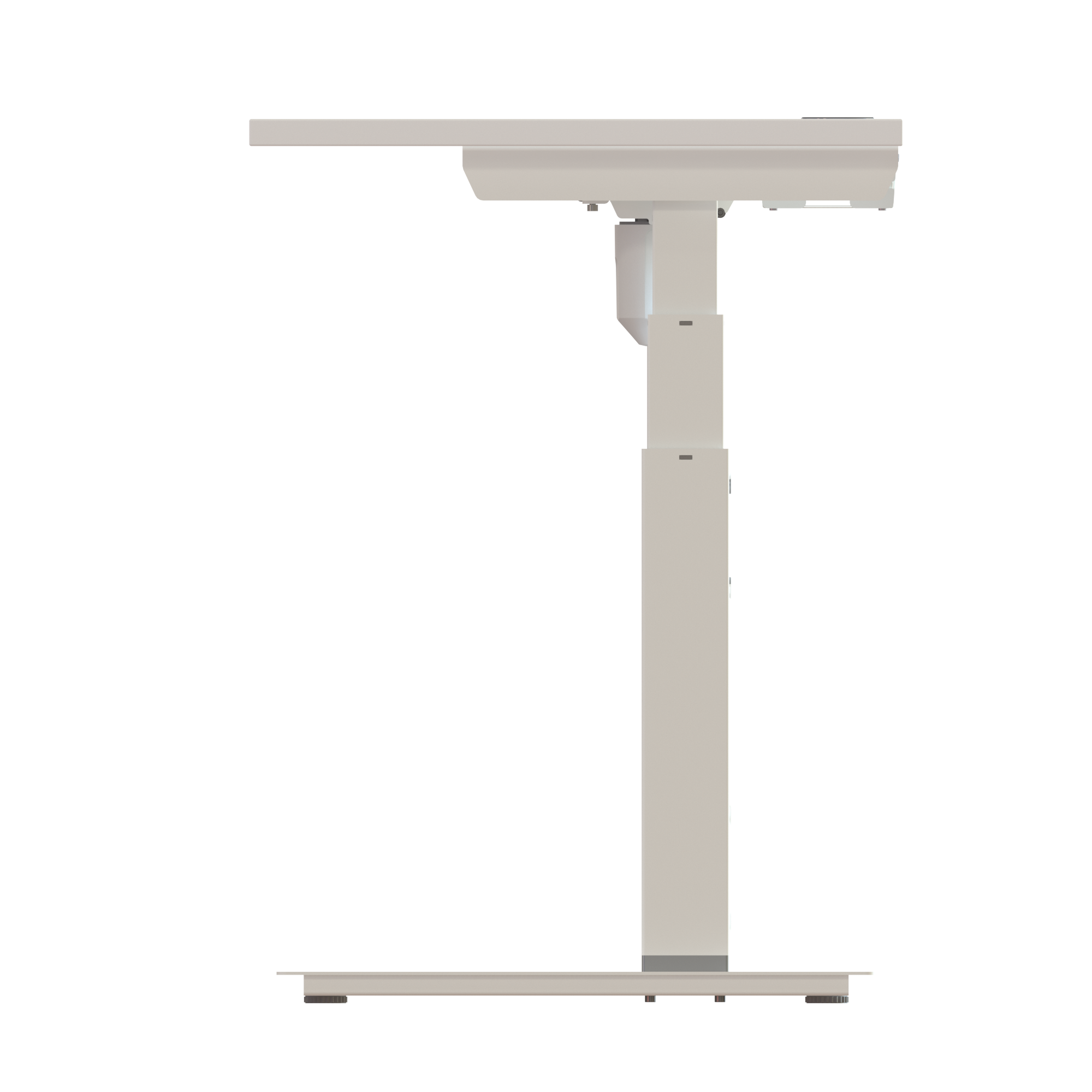 Sit Stand Desk | 120x60 cm | White with white frame