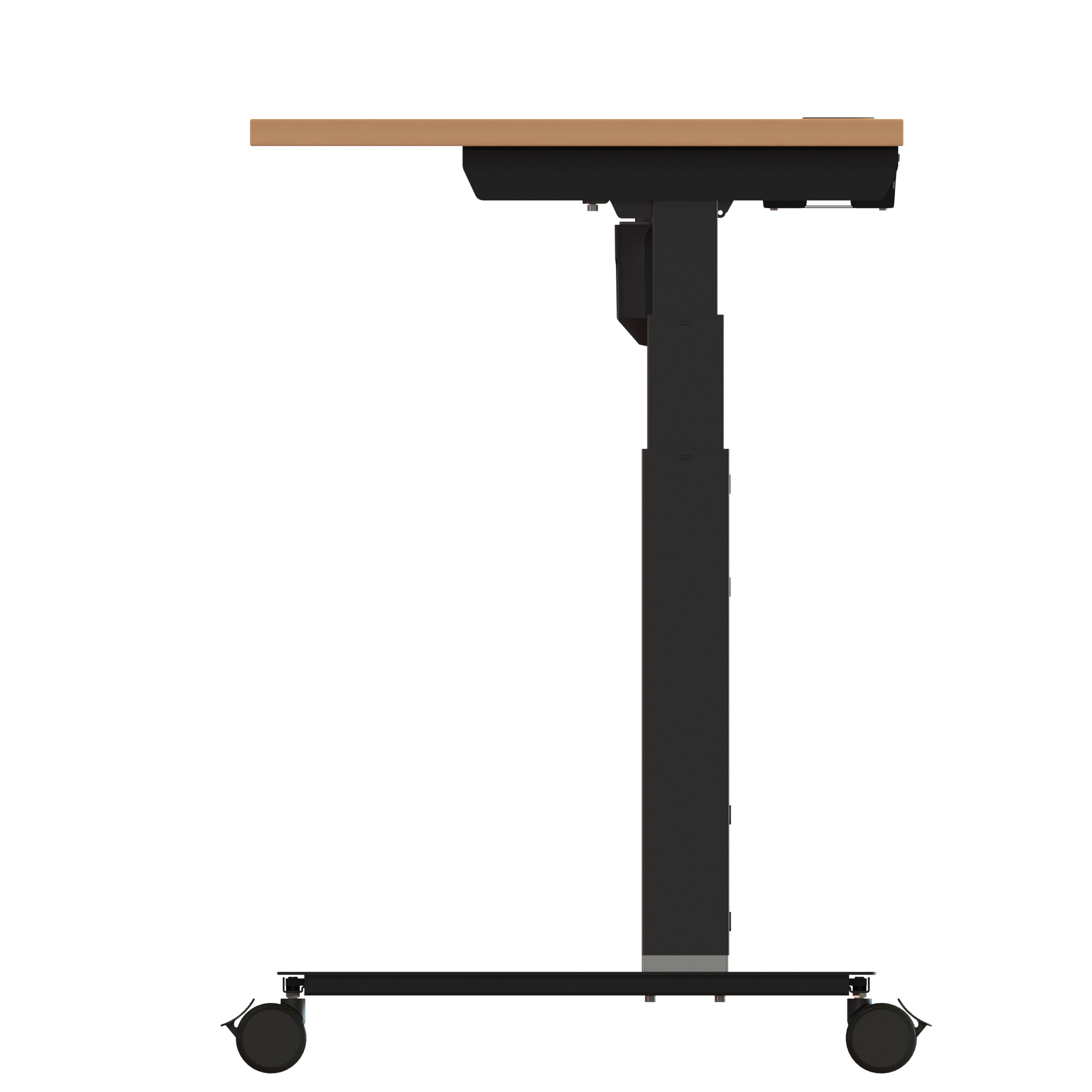 Sit Stand Desk | 120x60 cm | Beech with black frame