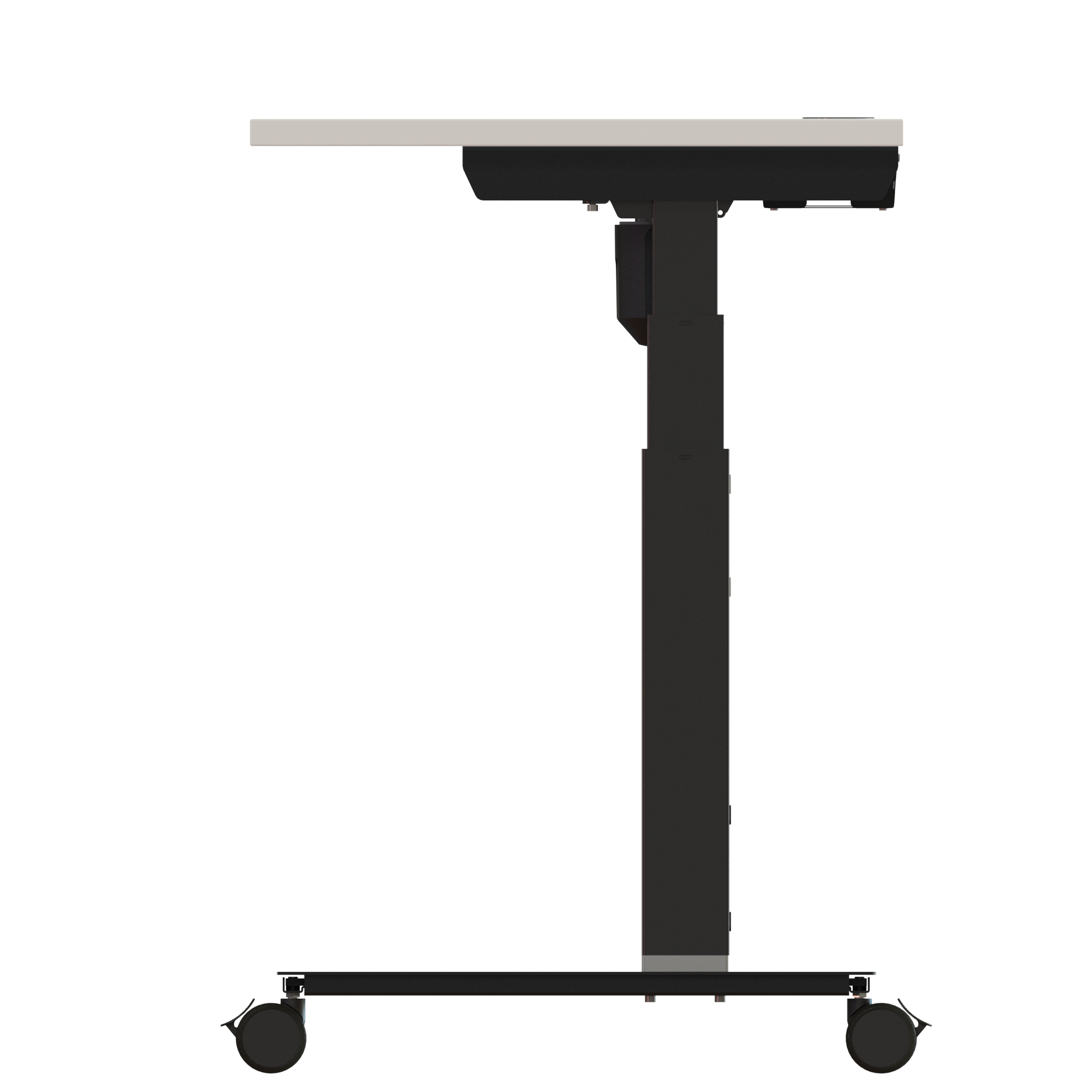 Sit Stand Desk | 120x60 cm | White with black frame