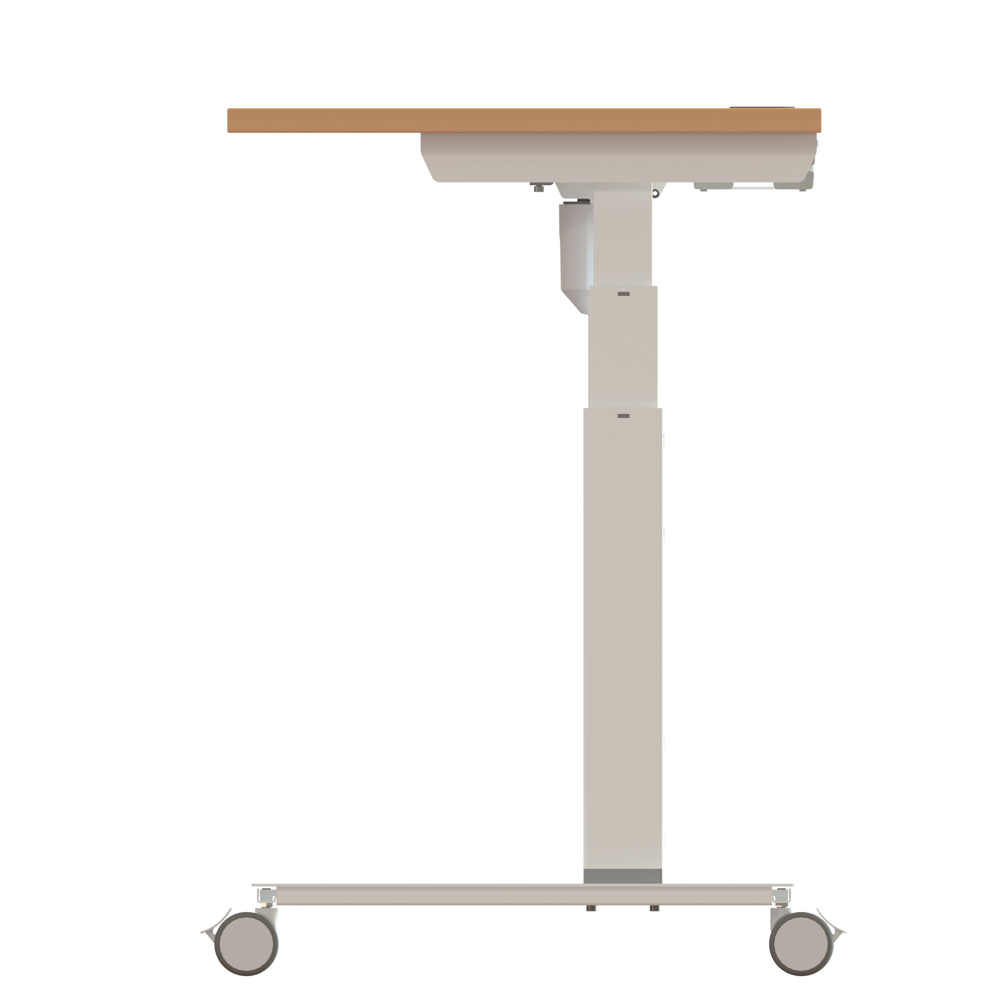 Sit Stand Desk | 180x60 cm | Beech with white frame