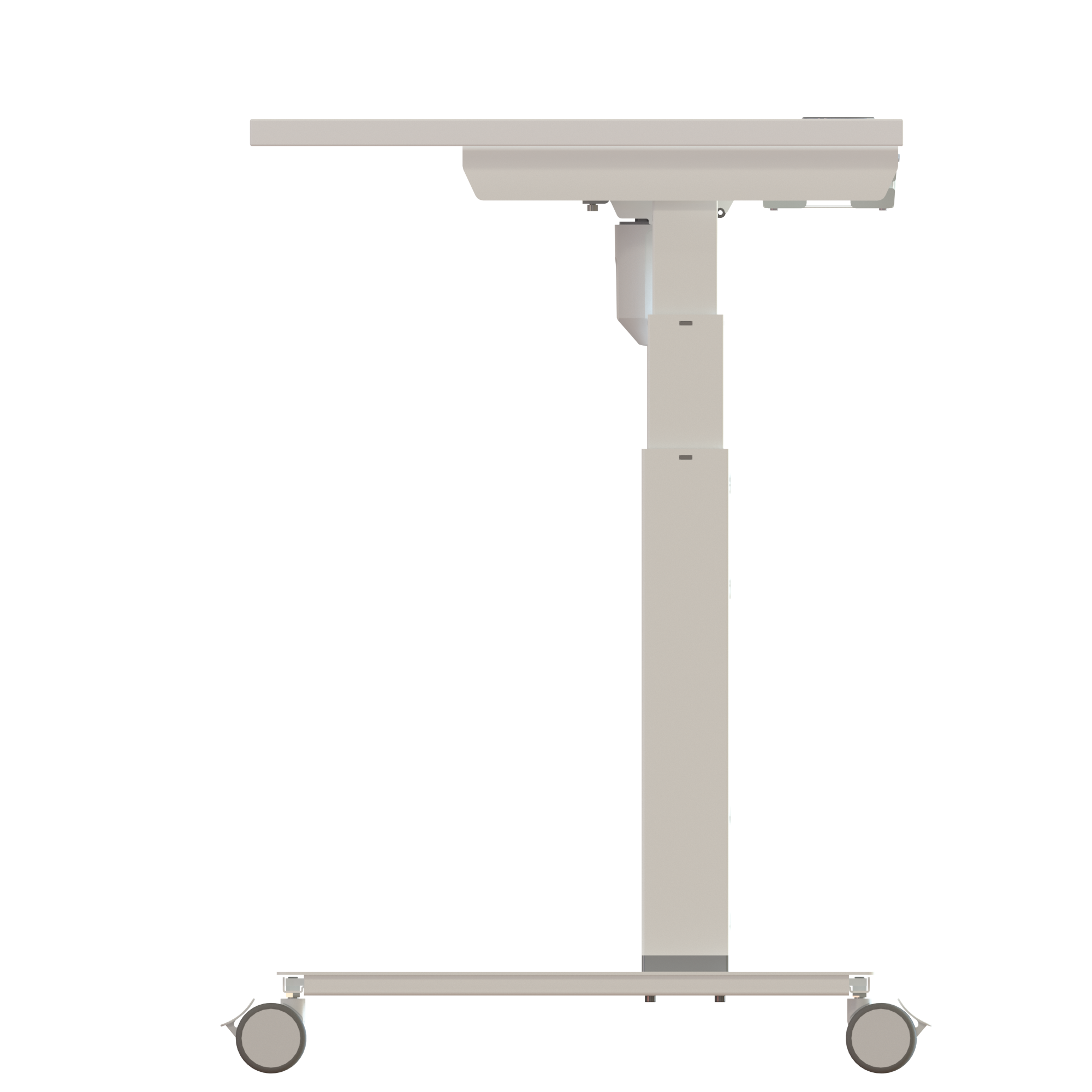 Sit Stand Desk | 120x60 cm | White with white frame