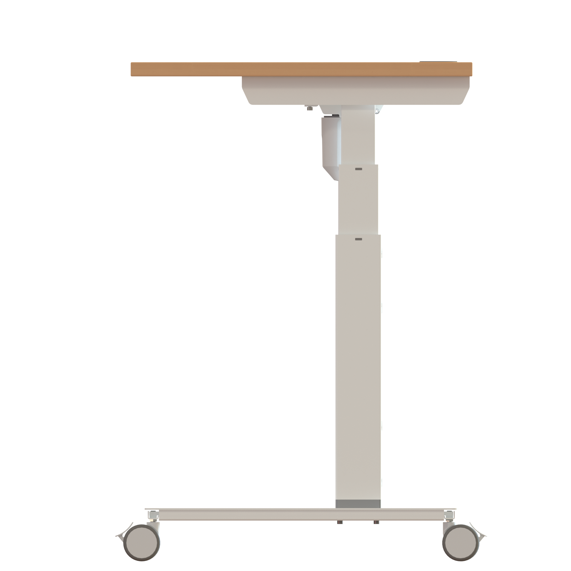 Sit Stand Desk | 80x60 cm | Beech with white frame