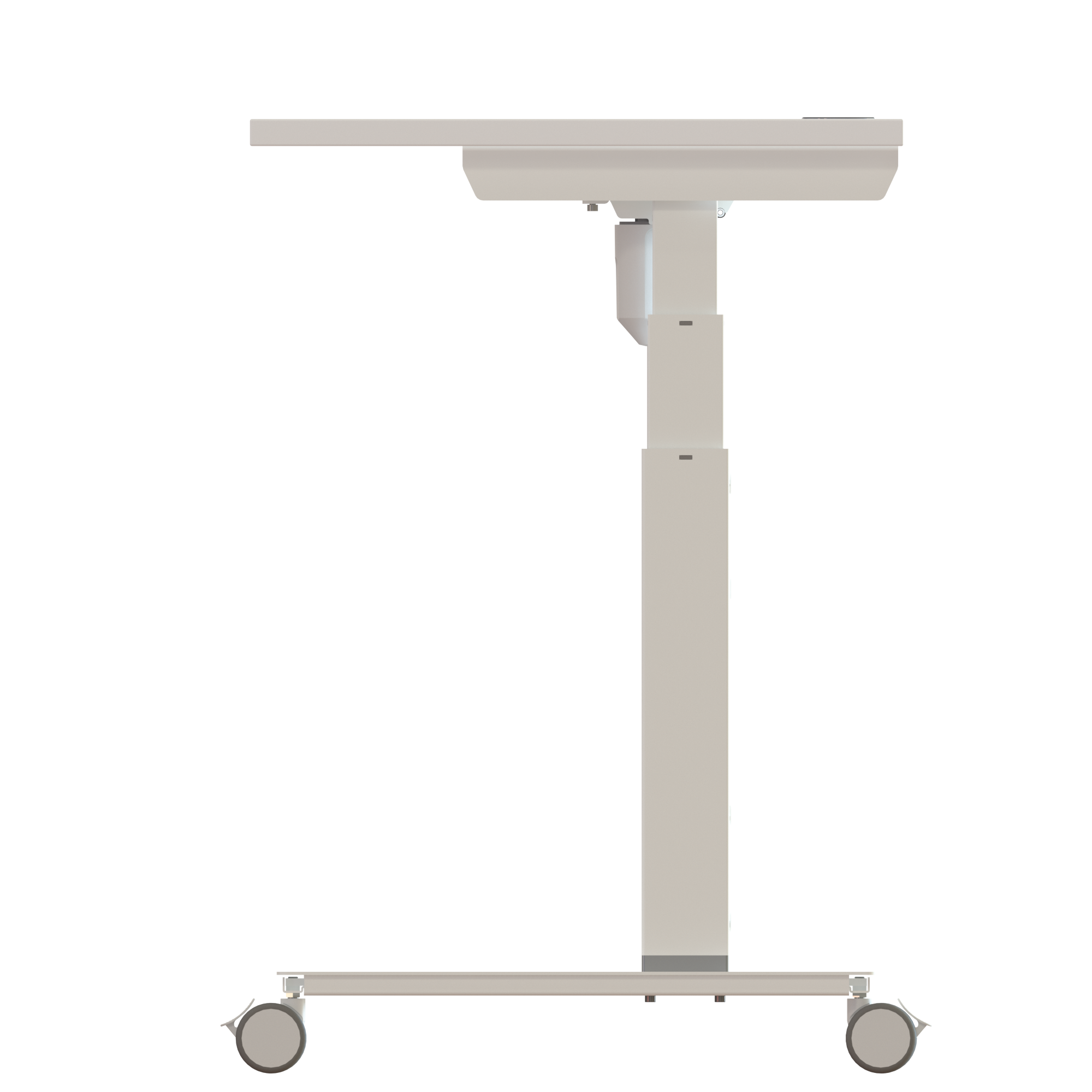 Sit Stand Desk | 80x60 cm | White with white frame