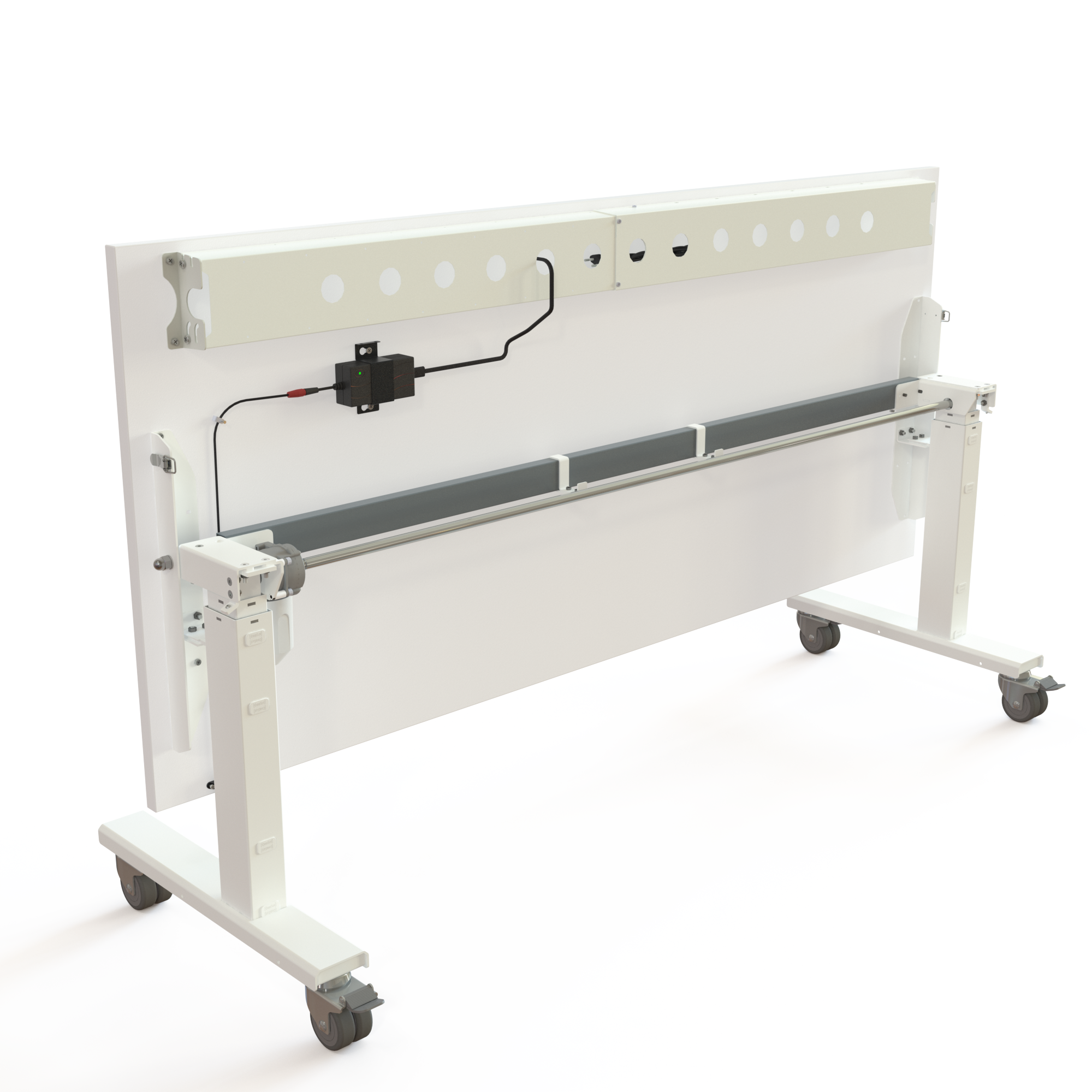Sit Stand Desk | 180x80 cm | White with white frame