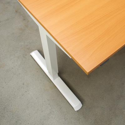 Electric Adjustable Desk | 180x80 cm | Beech with white frame