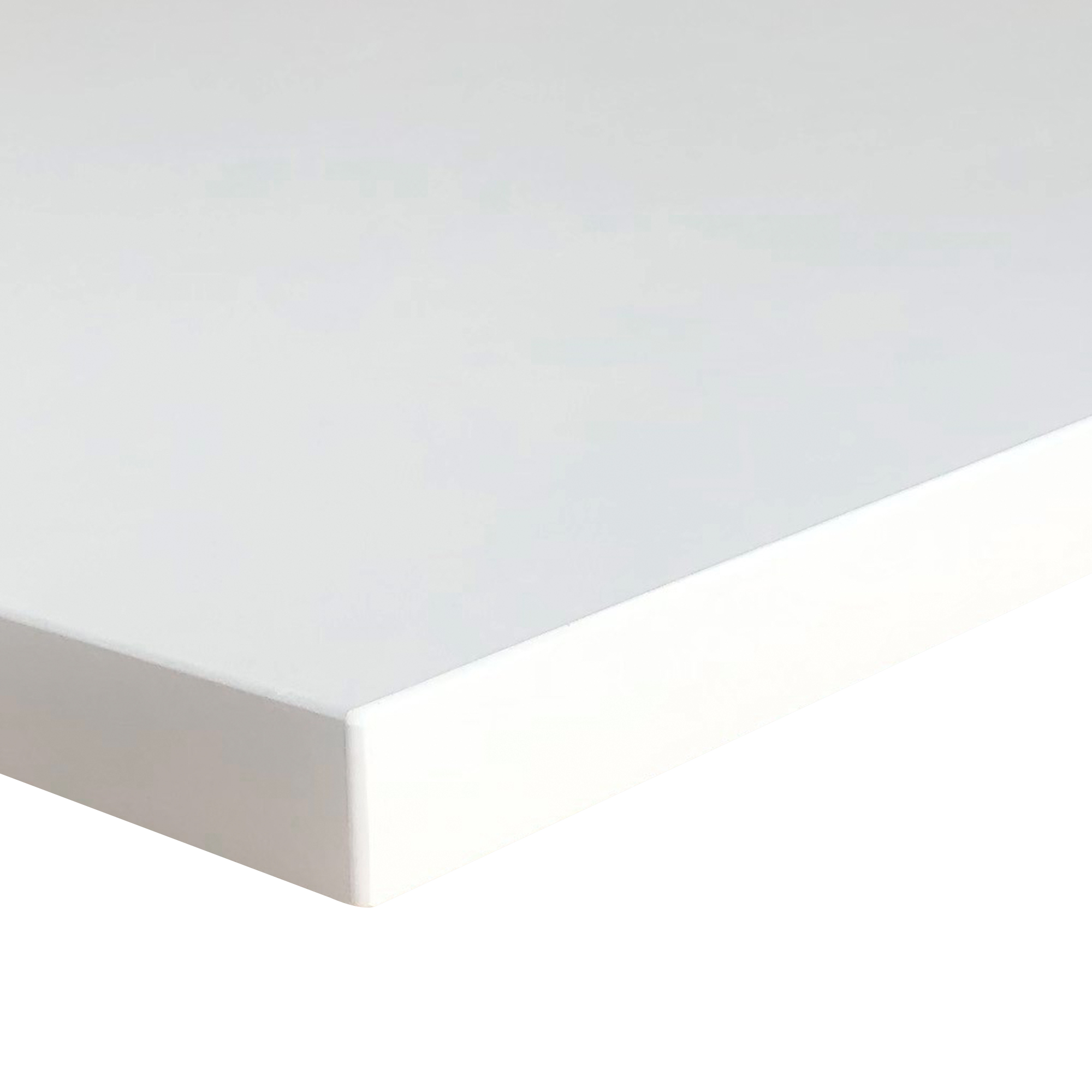 white melamine desk top